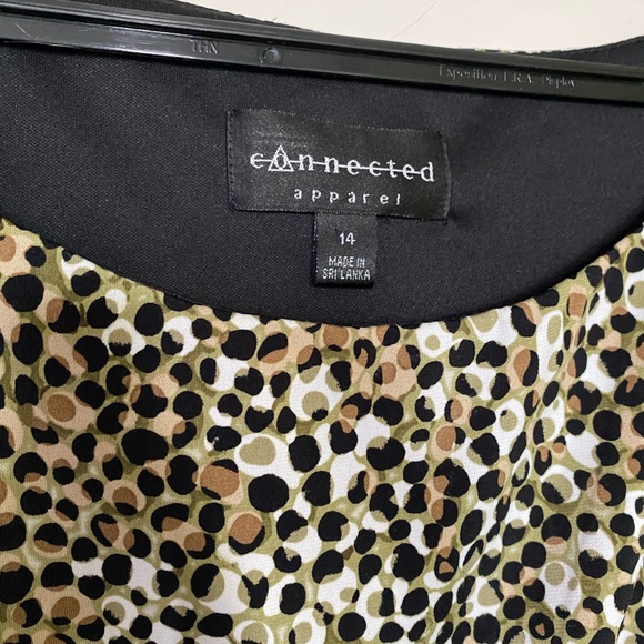 Cheetah style office dress - Picture 3 of 4